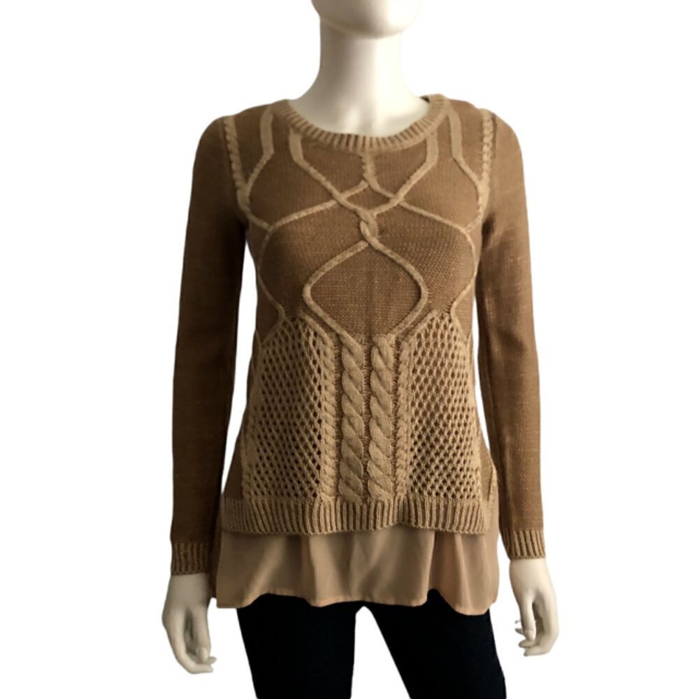 Papercut Clothing Brown Sweater Blouse XSmall